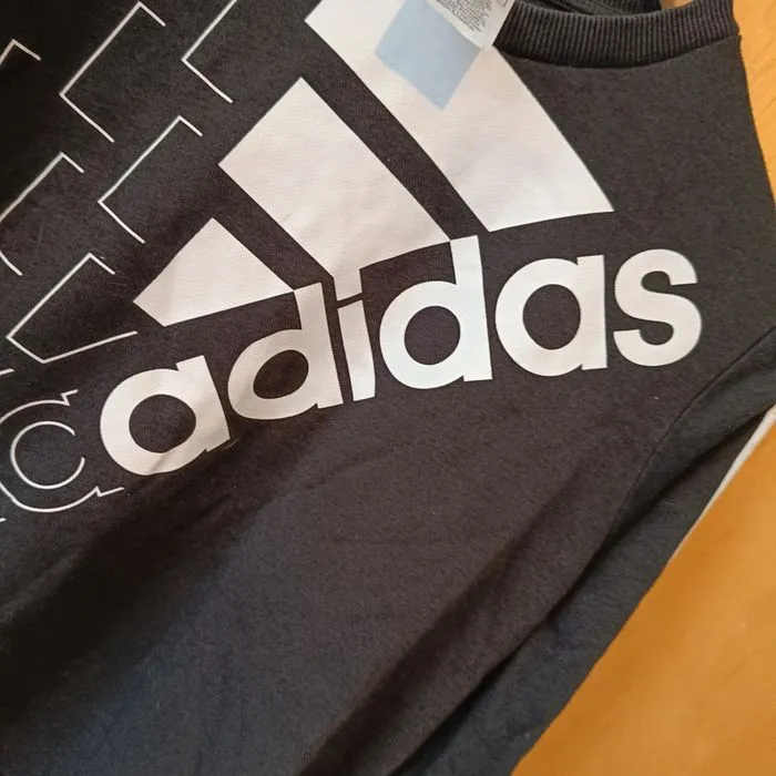 Sweat col rond noir adidas taille 13-14 ans - adidas - 14 ans  | Beebs