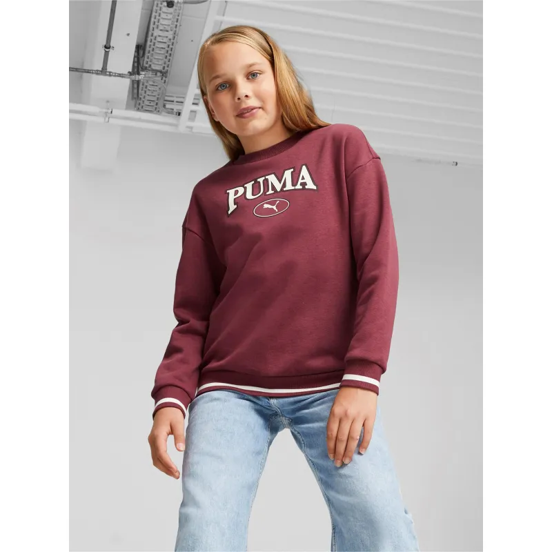 Sweat crew neck squad bordeaux enfant - Puma | wimod