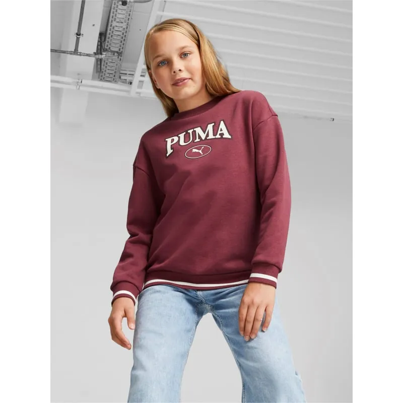 Sweat crew neck squad bordeaux enfant - Puma | wimod