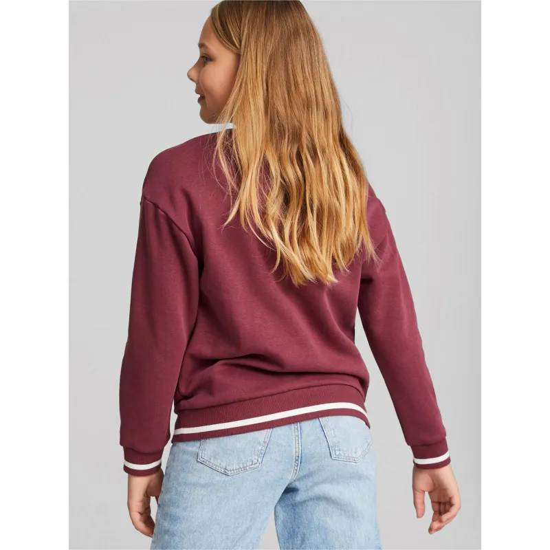 Sweat crew neck squad bordeaux enfant - Puma | wimod