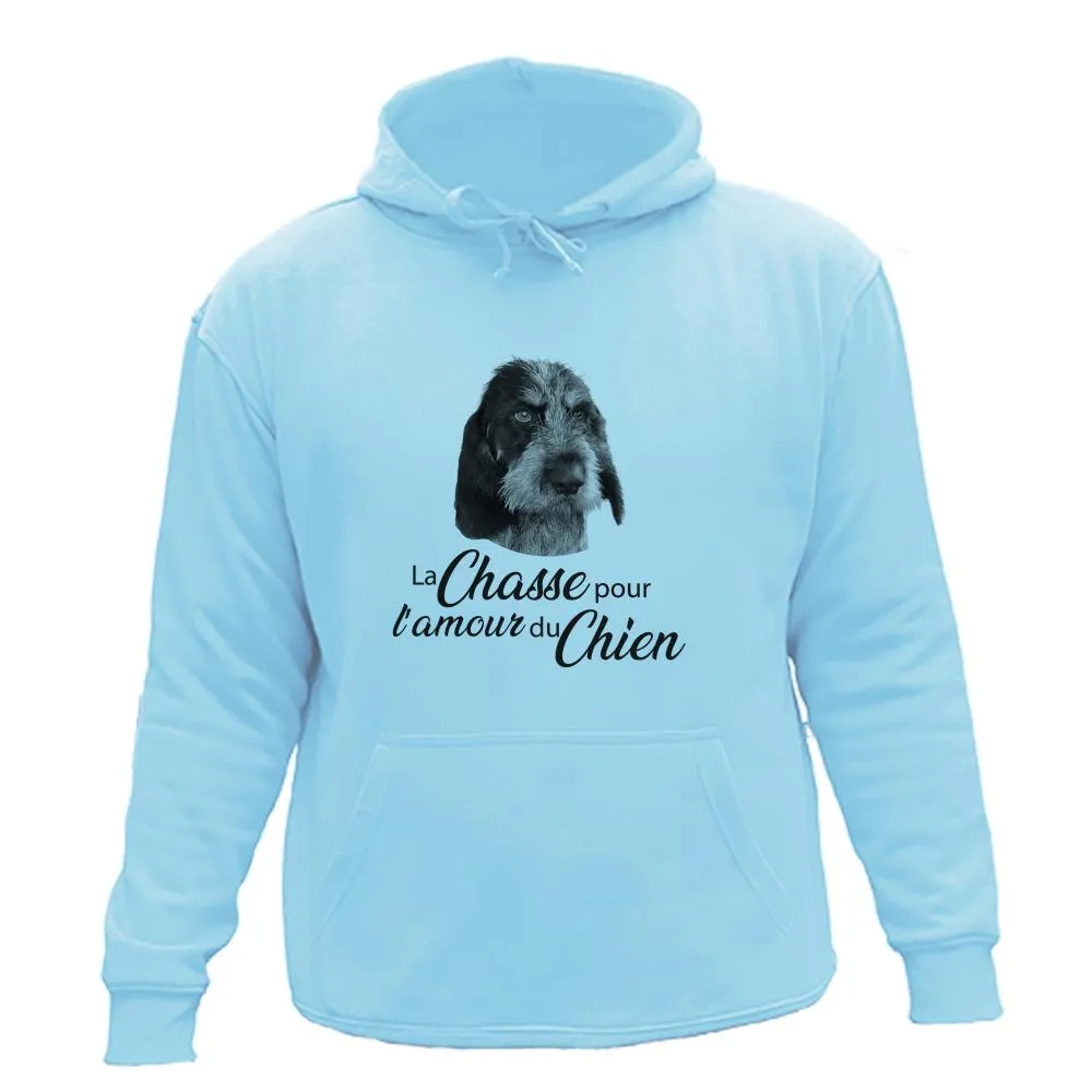 Sweat de chasse – Pour l’amour du Griffon Bleu de Gascogne