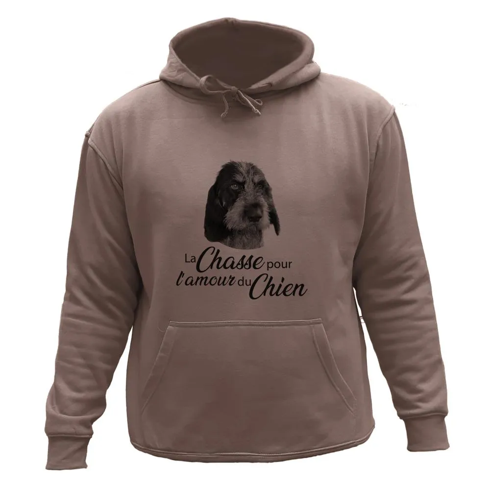 Sweat de chasse – Pour l’amour du Griffon Bleu de Gascogne