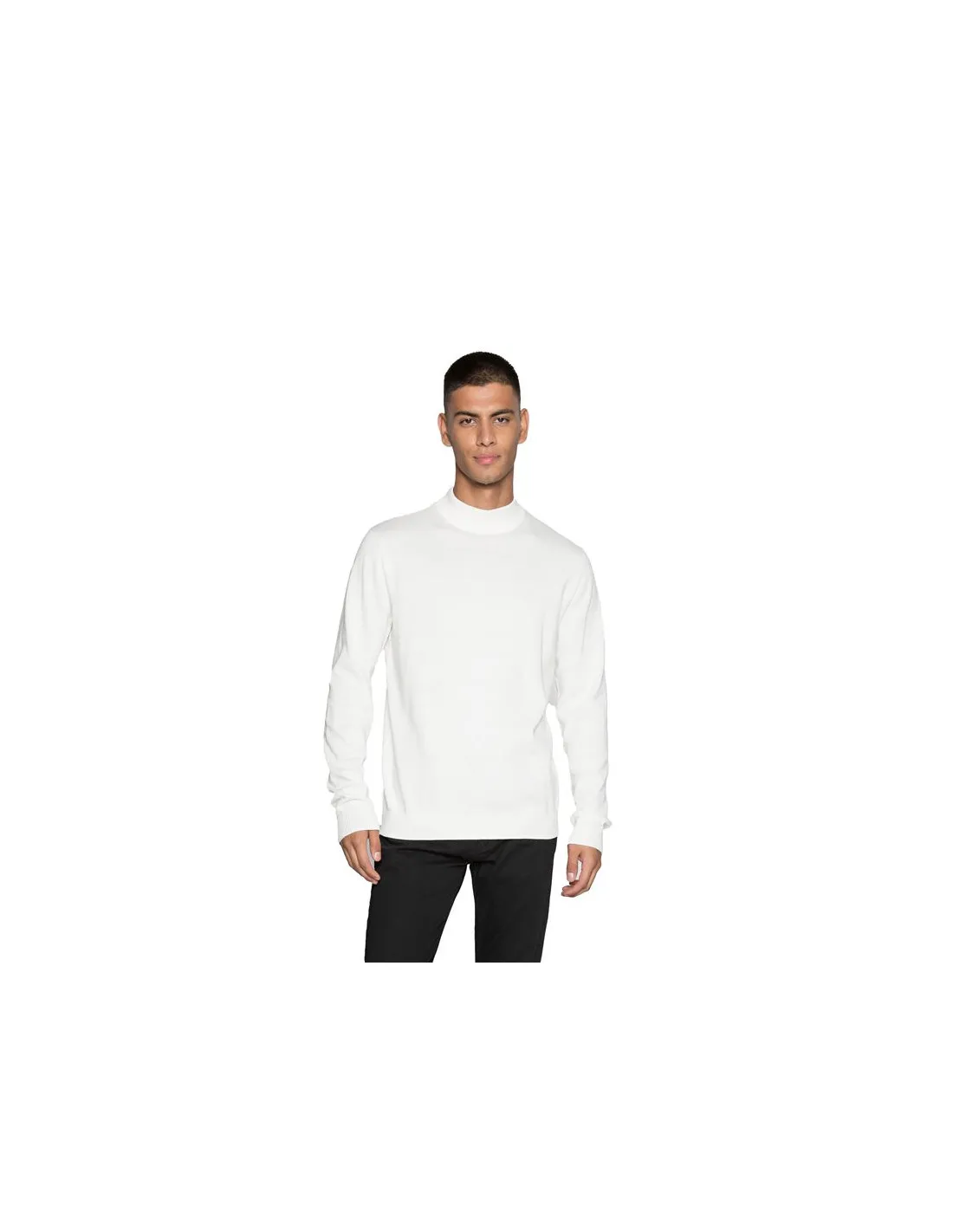 Sweat Homme Jack & Jones ebasic Mock Cloud Dancer