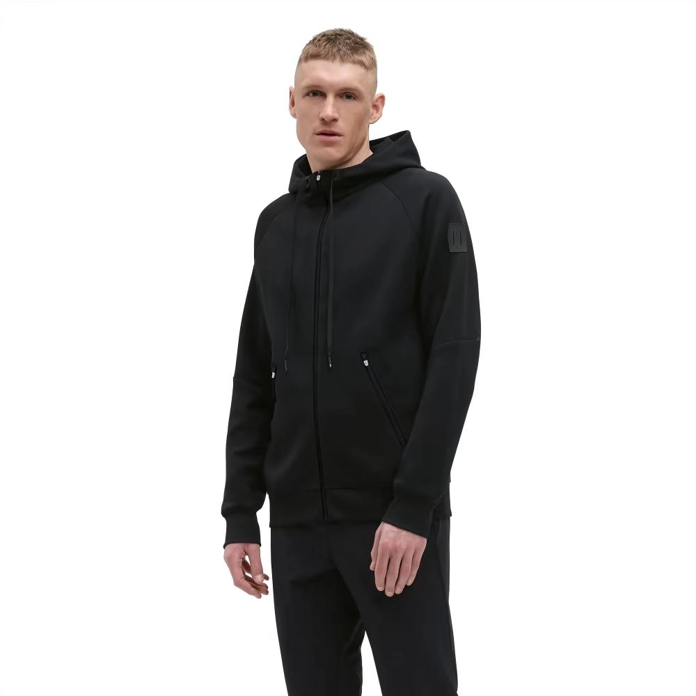 Sweat Homme On Running Zipped Black