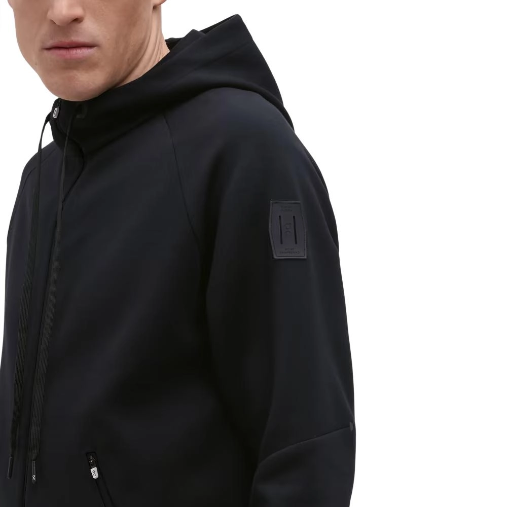 Sweat Homme On Running Zipped Black