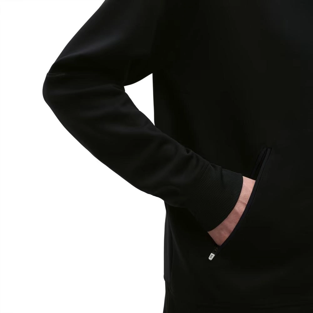 Sweat Homme On Running Zipped Black