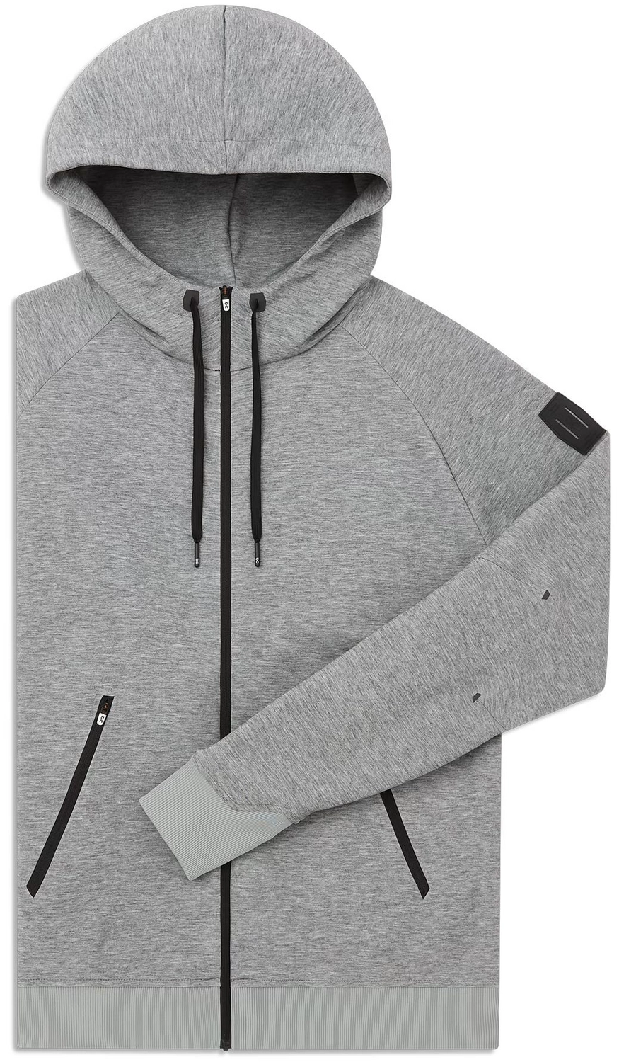 Sweat Homme On Running Zipped Grey