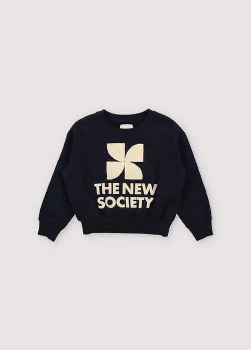 Sweat midnight navy mixte The new society H24