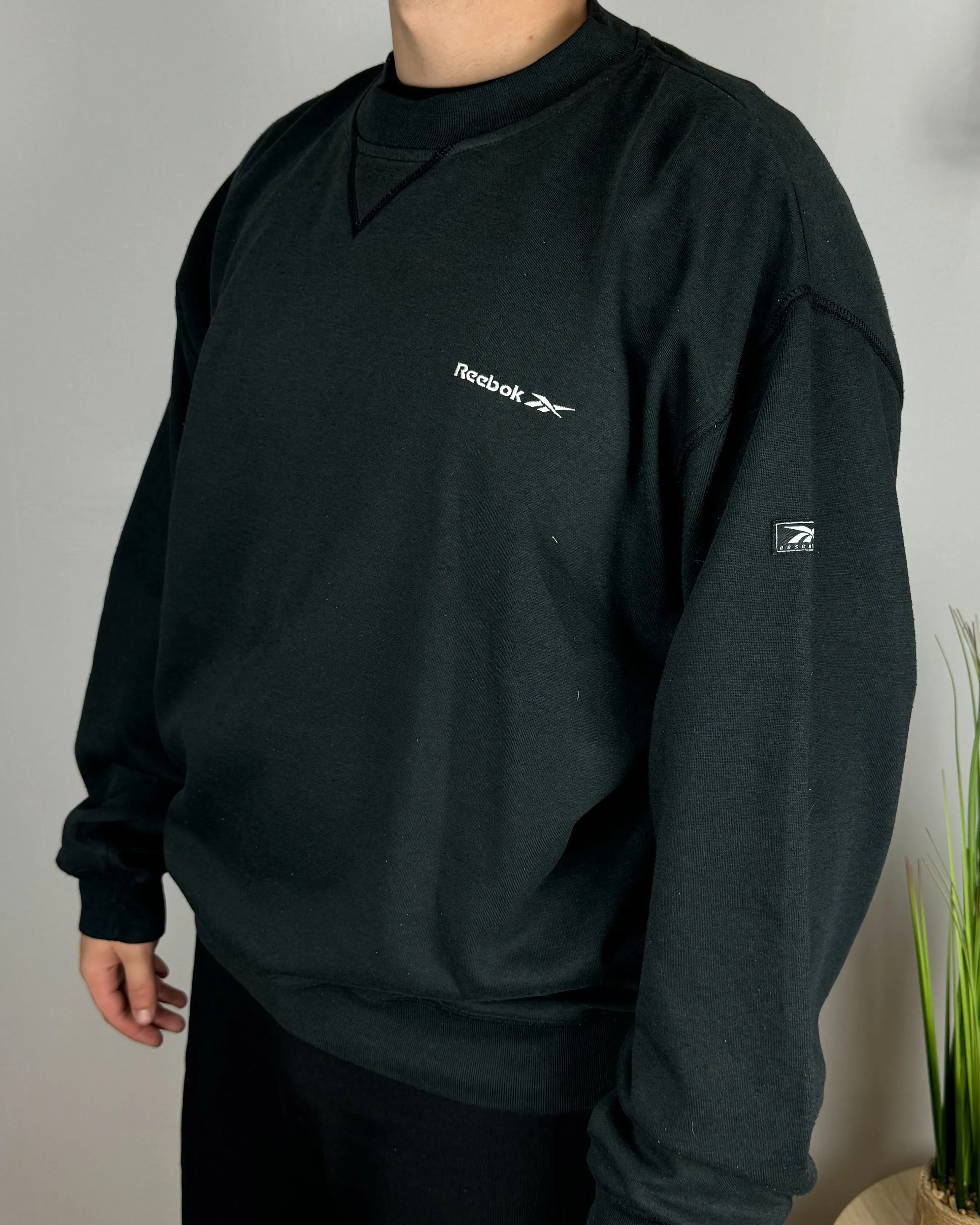 Sweat noir Reebok (XL) unisex