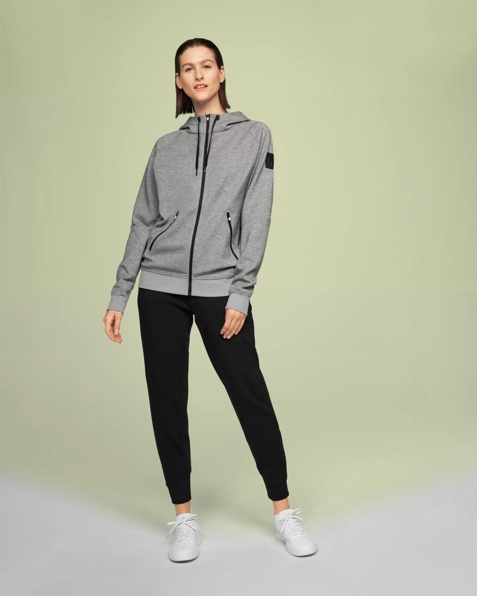 Sweat On Running Femme Zipped Grey