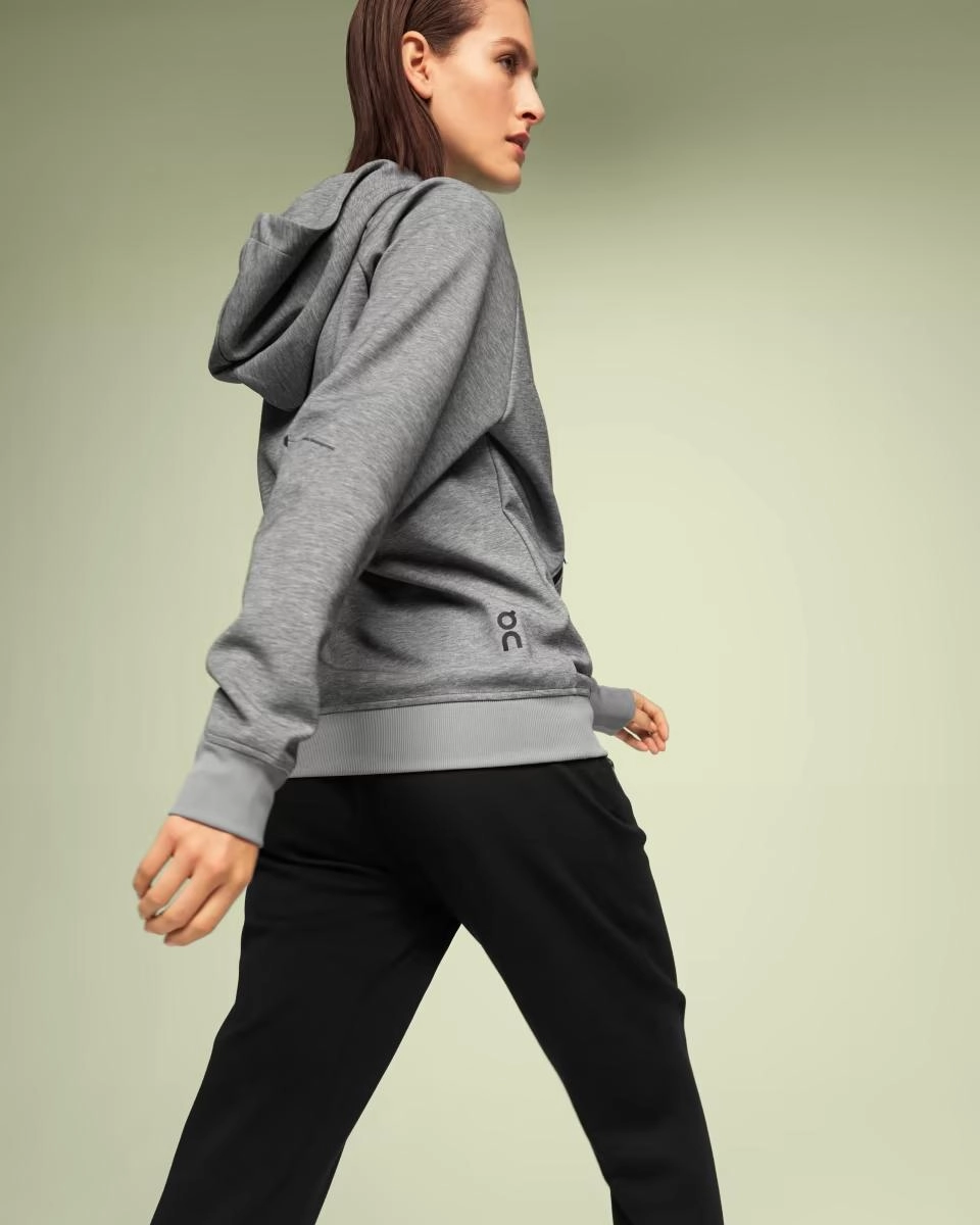 Sweat On Running Femme Zipped Grey