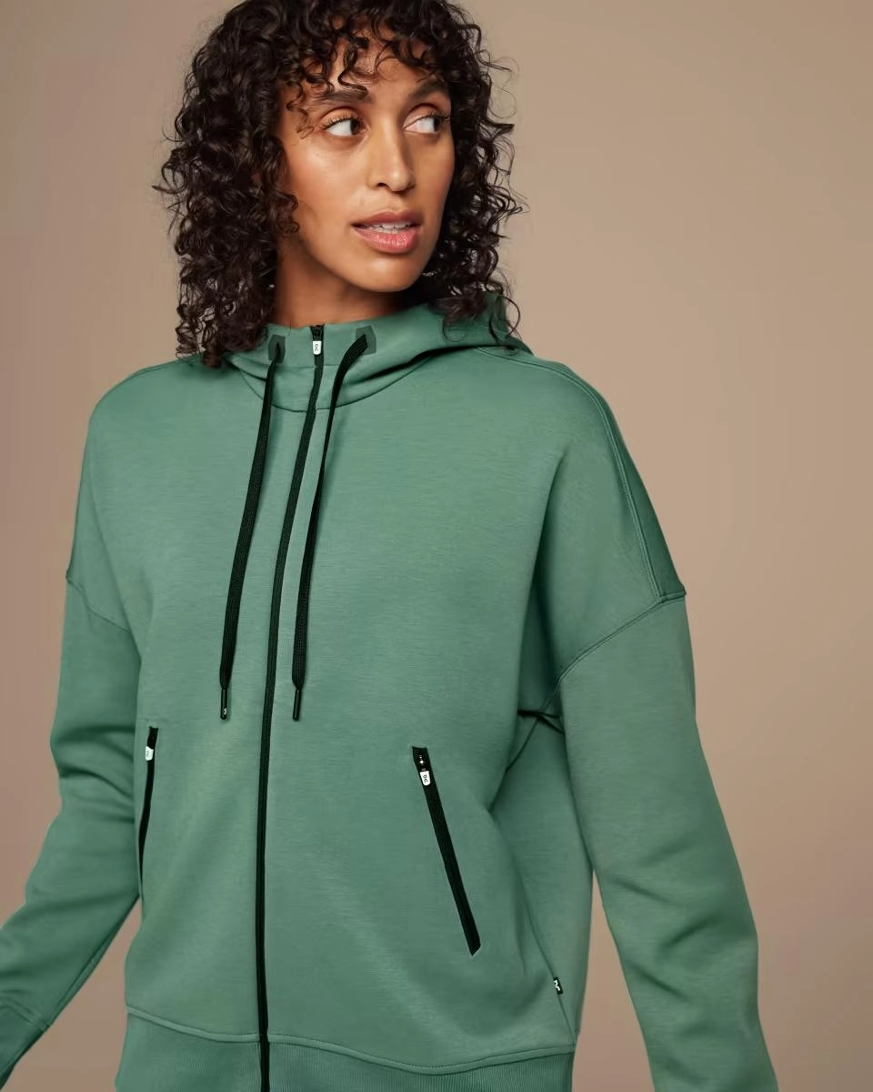 Sweat On Running Femme Zipped Ivy