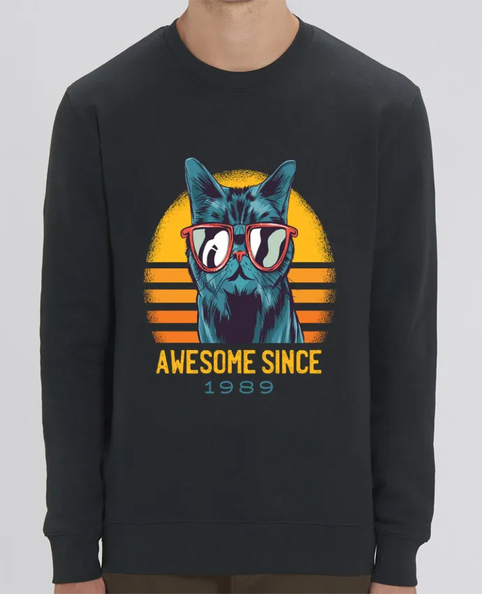 Sweat-shirt Awesome Cat Par cottonwander