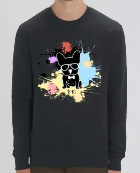 Sweat-shirt Bouledogue peinture diverses Par Toncadeauperso