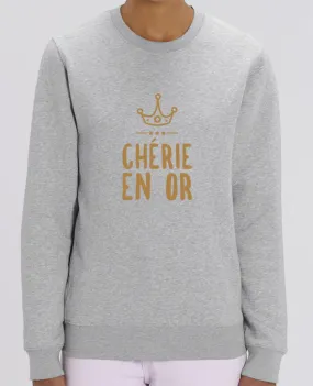 Sweat-shirt Chérie en or Par tunetoo