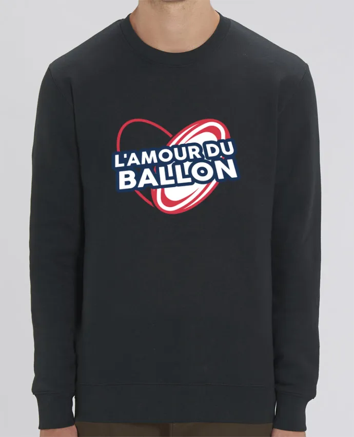 Sweat-shirt L'amour du ballon - rugby Par tunetoo