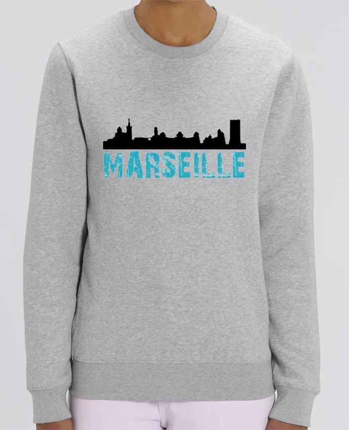 Sweat-shirt Marseille Line Noir Par JYR Studios