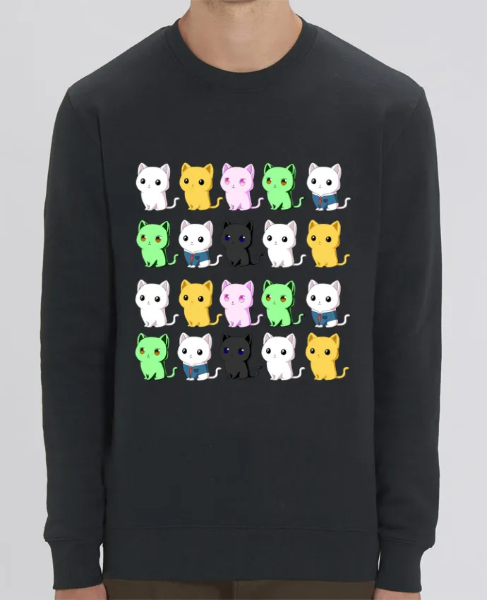 Sweat-shirt Mini gatos de colores Par MaaxLoL