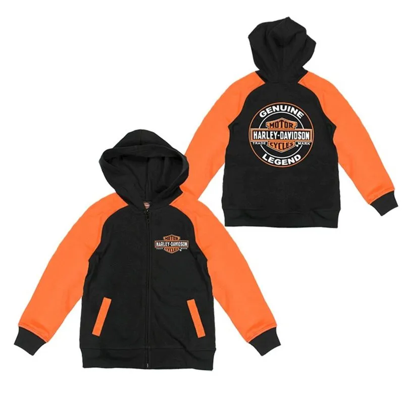 Sweat à capuche Zippé Genuine Enfant Harley-Davidson • Harley-Davidson La Rochelle