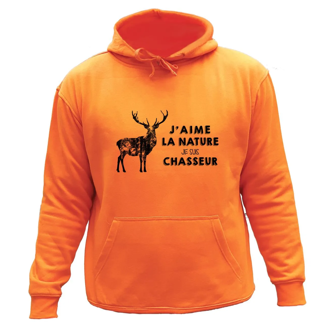 Sweat/pull de chasse – J’aime la nature je suis chasseur Cerf