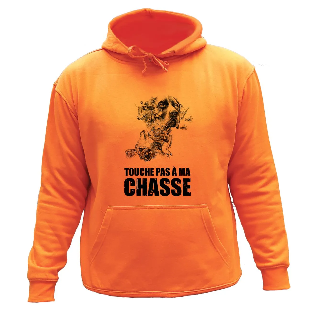 Sweat/pull de chasse – Touche pas à ma chasse Braque