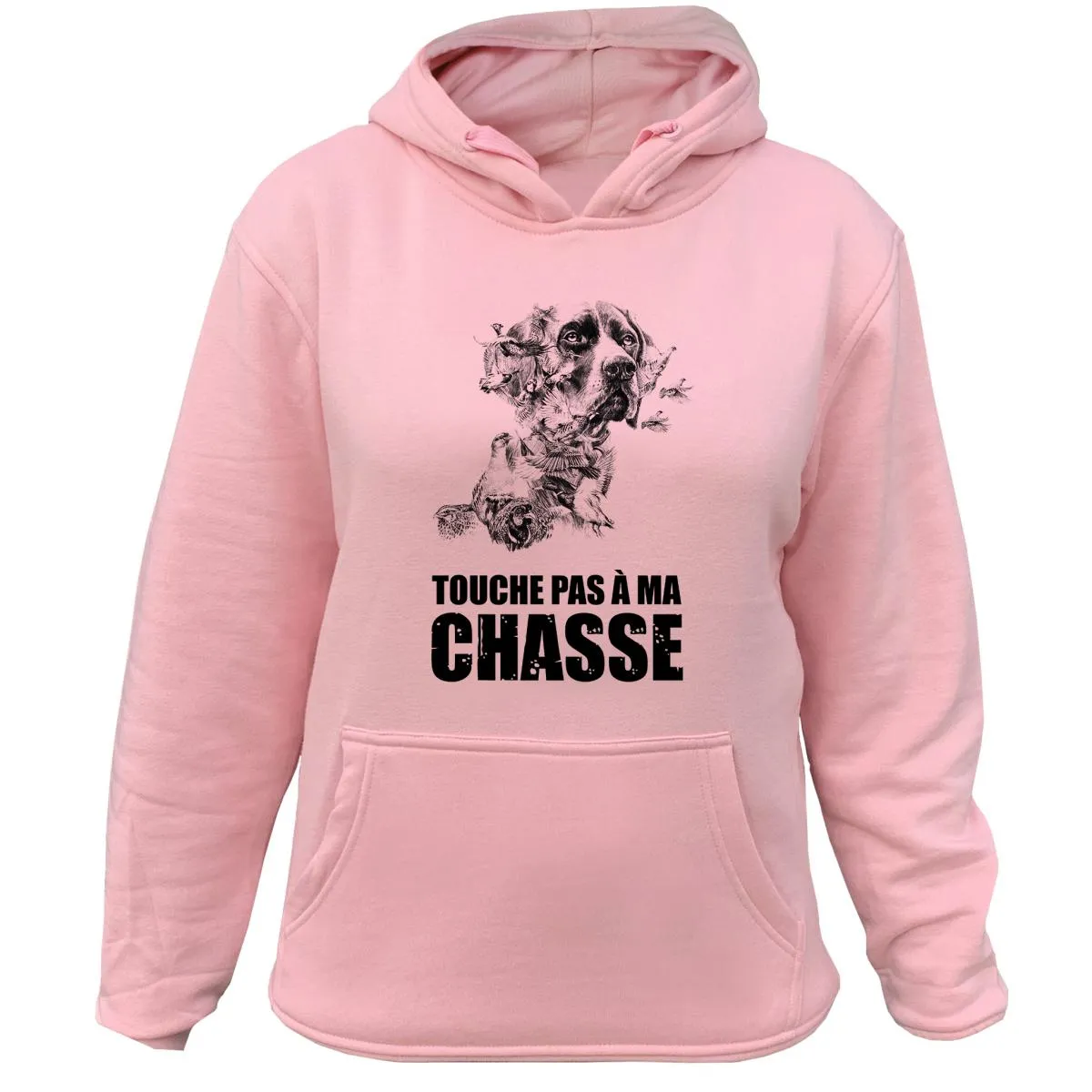 Sweat/pull de chasse – Touche pas à ma chasse Braque