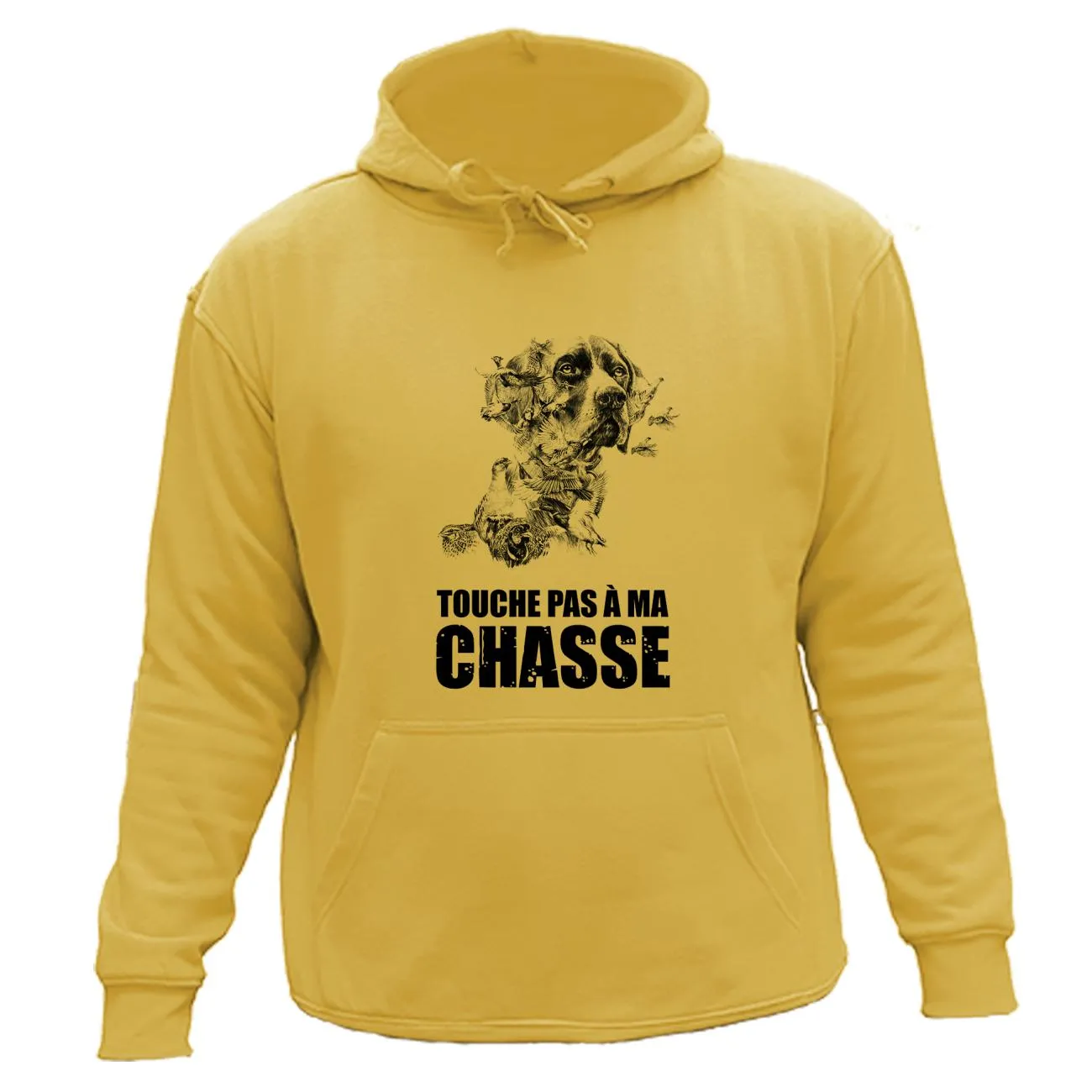 Sweat/pull de chasse – Touche pas à ma chasse Braque