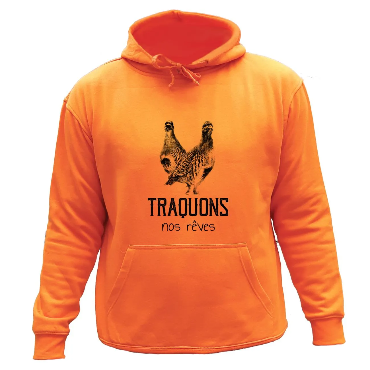 Sweat/pull de chasse – Traquons nos rêves Perdrix