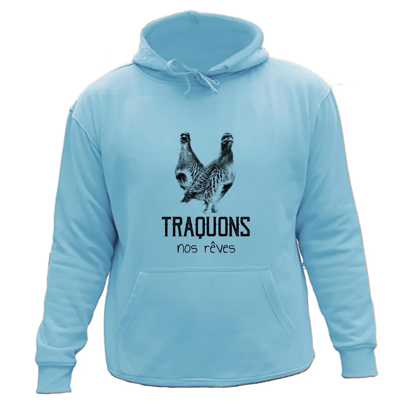 Sweat/pull de chasse – Traquons nos rêves Perdrix