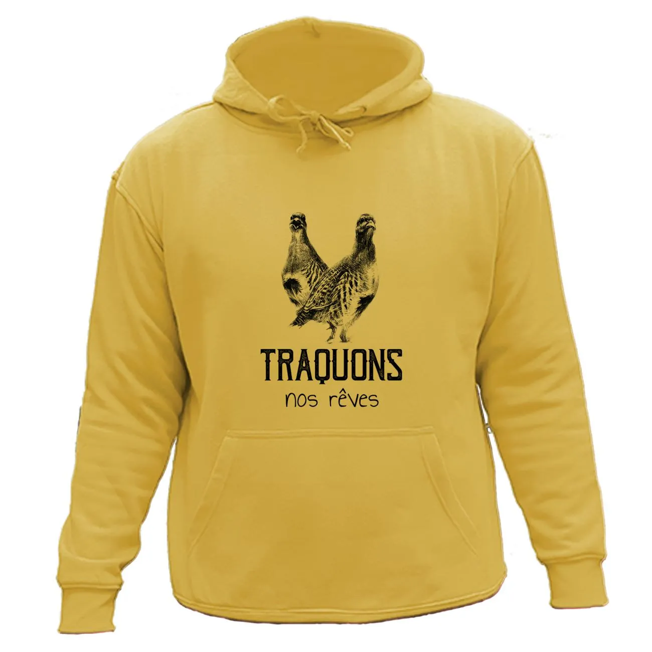 Sweat/pull de chasse – Traquons nos rêves Perdrix