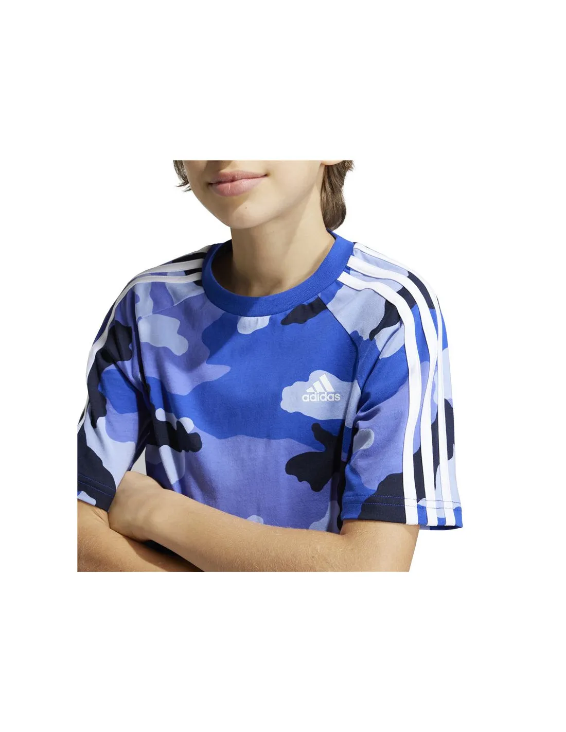 T-shirt adidas Enfant Bleu Camo