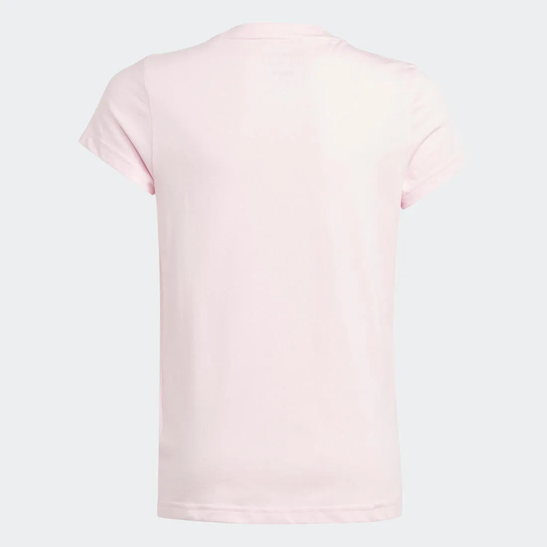 T-shirt adidas fille rose et blanc logo