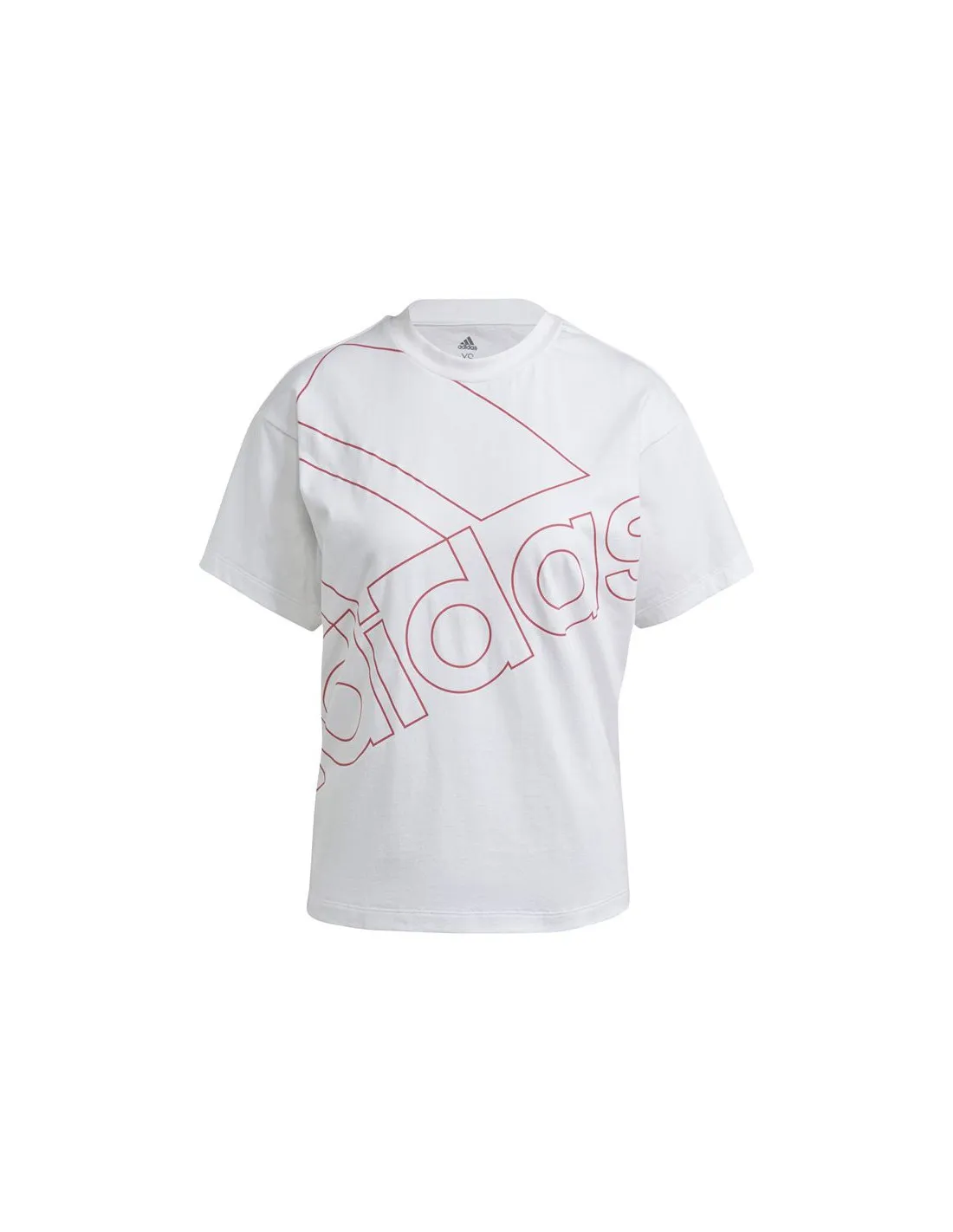 T-shirt adidas Logo géant rose