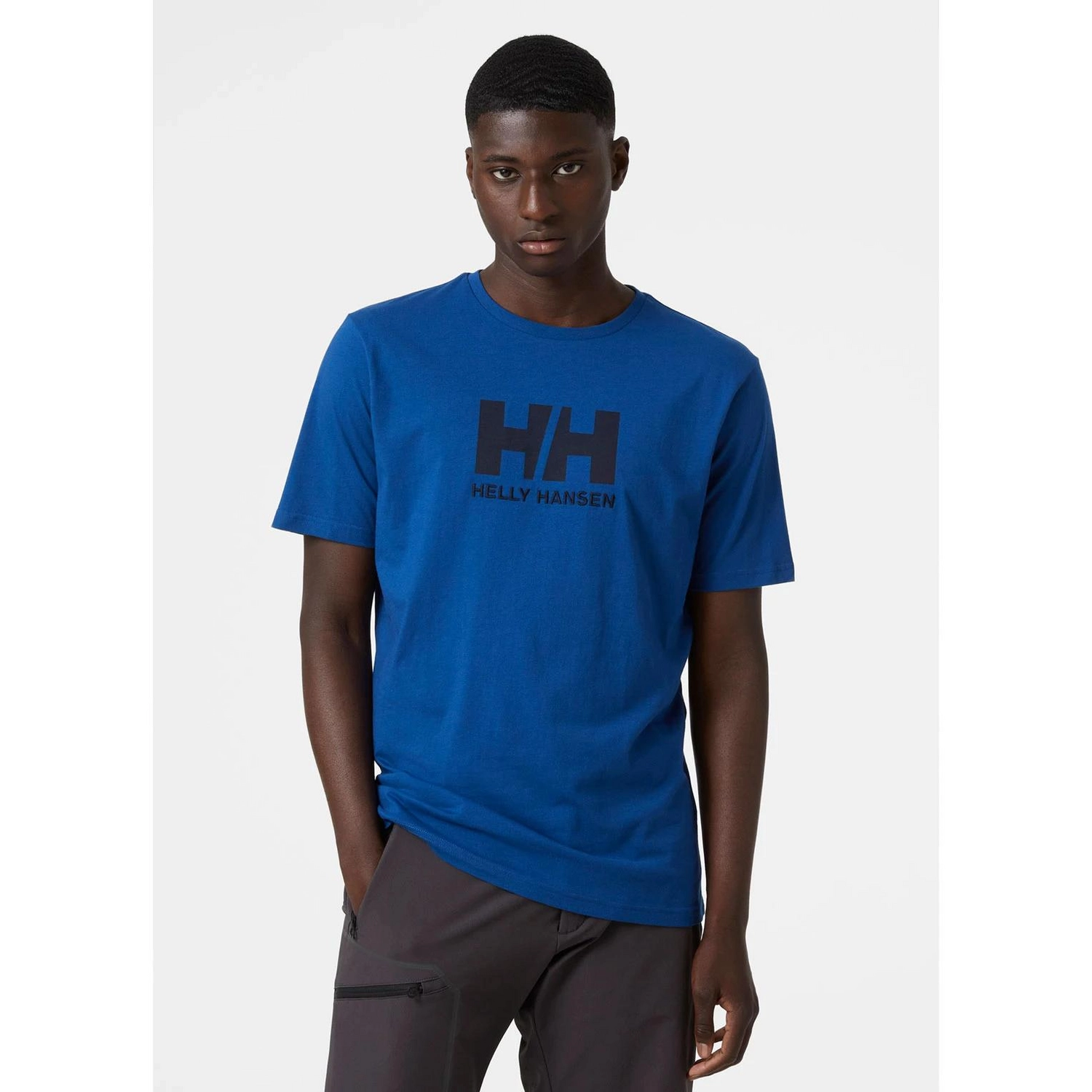 T-Shirt Helly Hansen Hommes Logo T-Shirt Deep Fjord