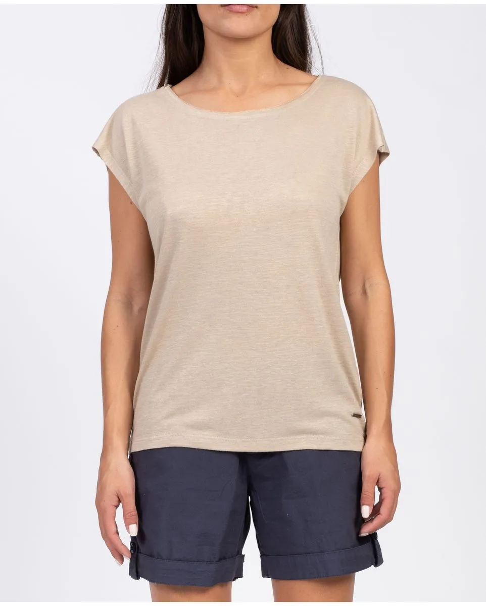 T-shirt manches courtes Femme TEE SHIRT MC Beige