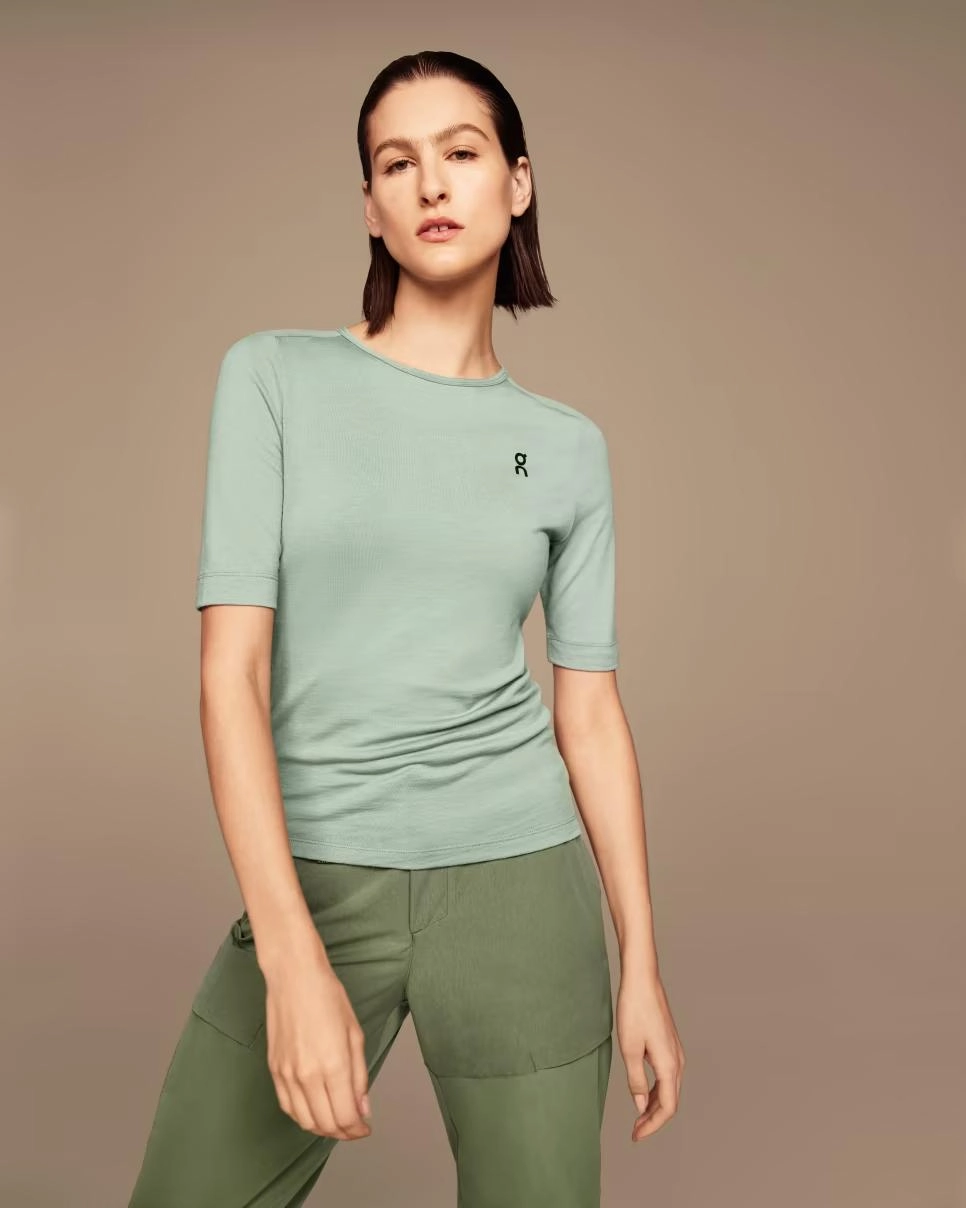 T-shirt On Running Femme Merino Moss