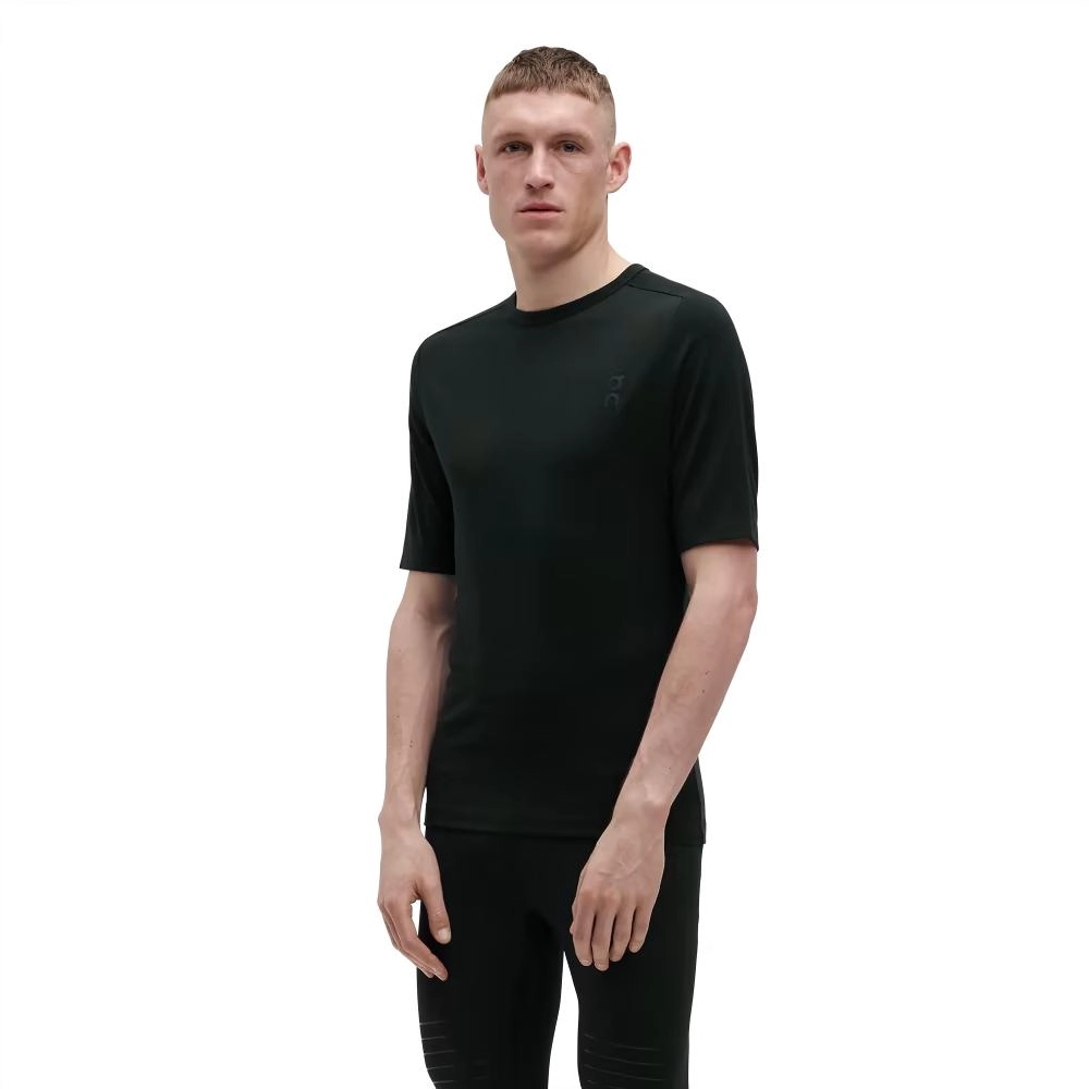 T-shirt On Running Homme Merino Black