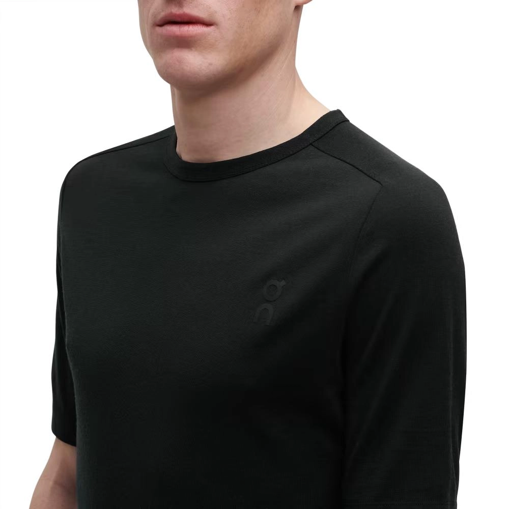 T-shirt On Running Homme Merino Black