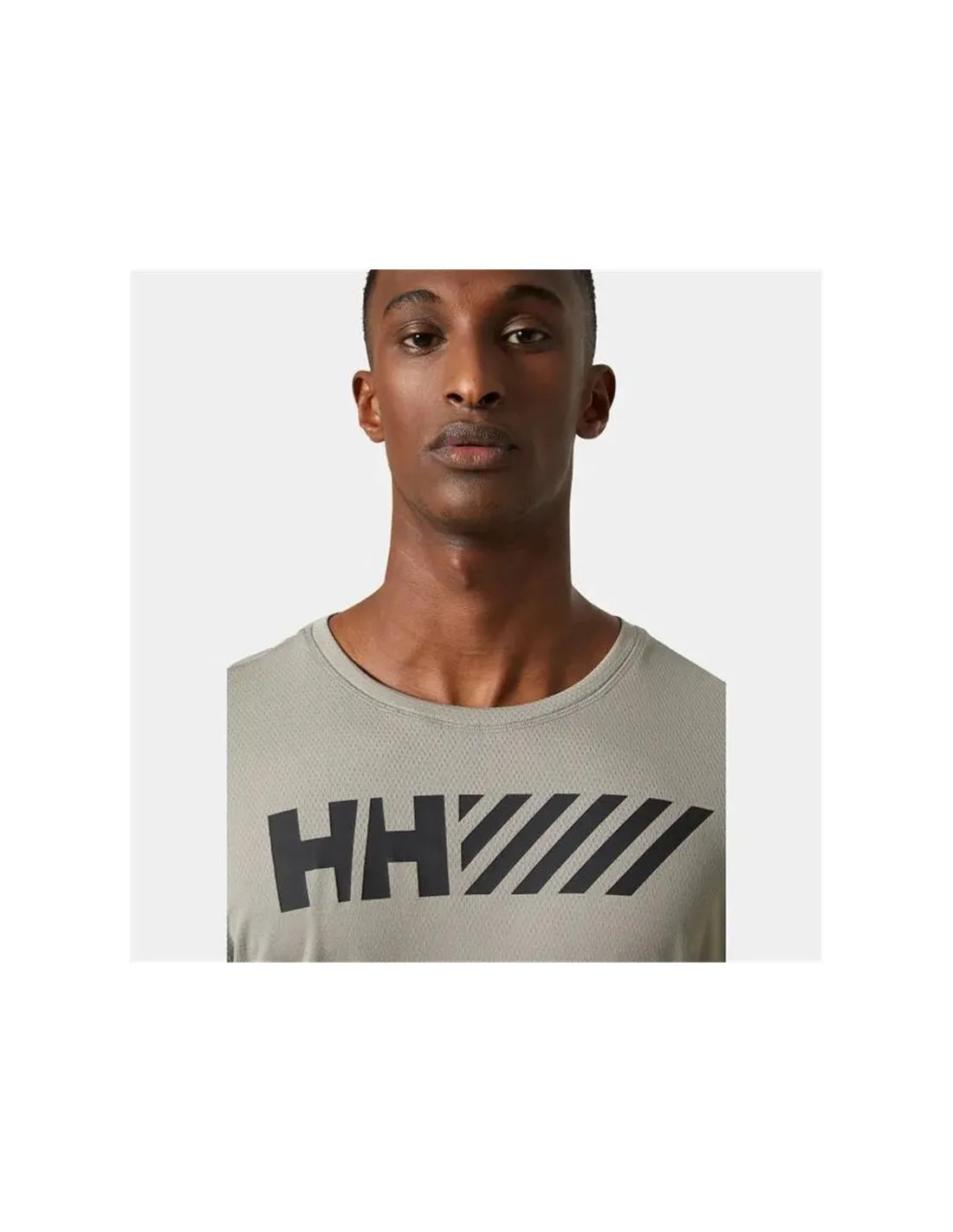 T-shirt par Fitness Helly Hansen Lifa Tech Graphic Homme Brun grisâtre