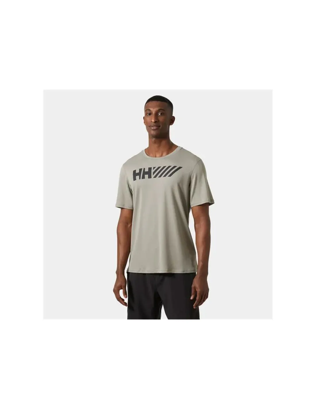 T-shirt par Fitness Helly Hansen Lifa Tech Graphic Homme Brun grisâtre