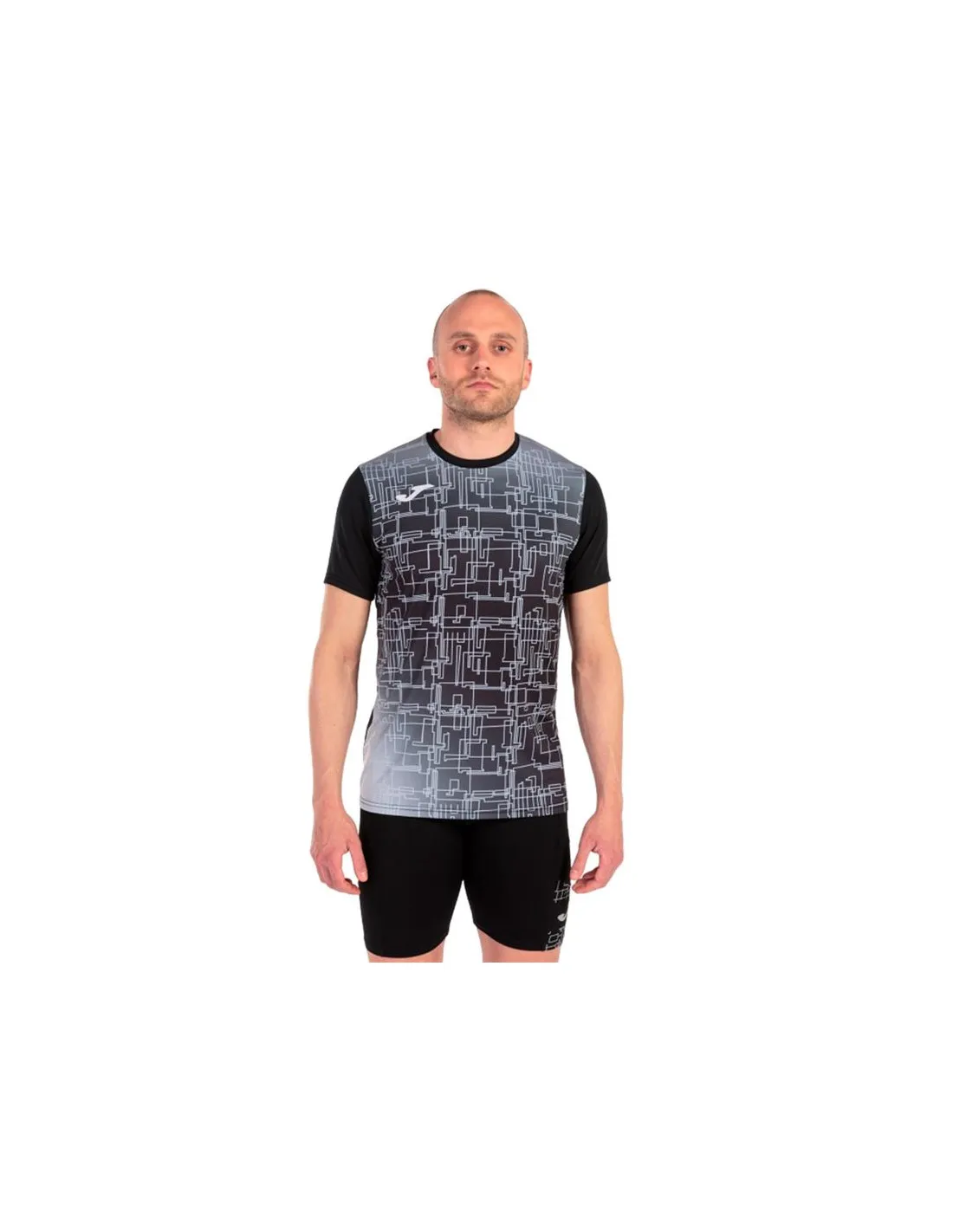 T-shirt Running Homme Manches courtes de Elite VIII Noir