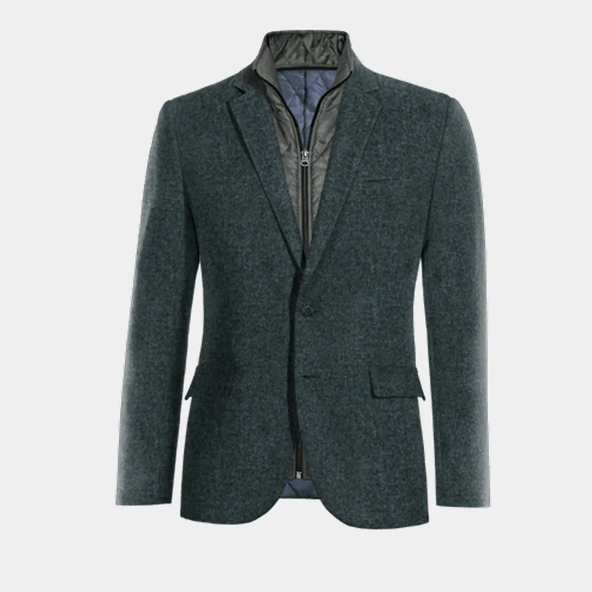 Veste bleue en donegal tweed édition limitée