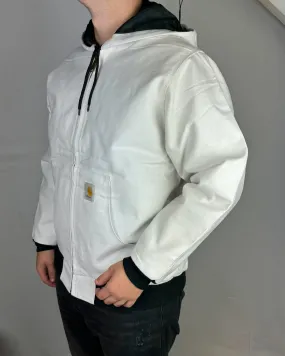 Veste carhartt upcyclé blanche -(M) unisexe