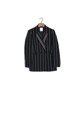 Veste de blazer à rayures assortie