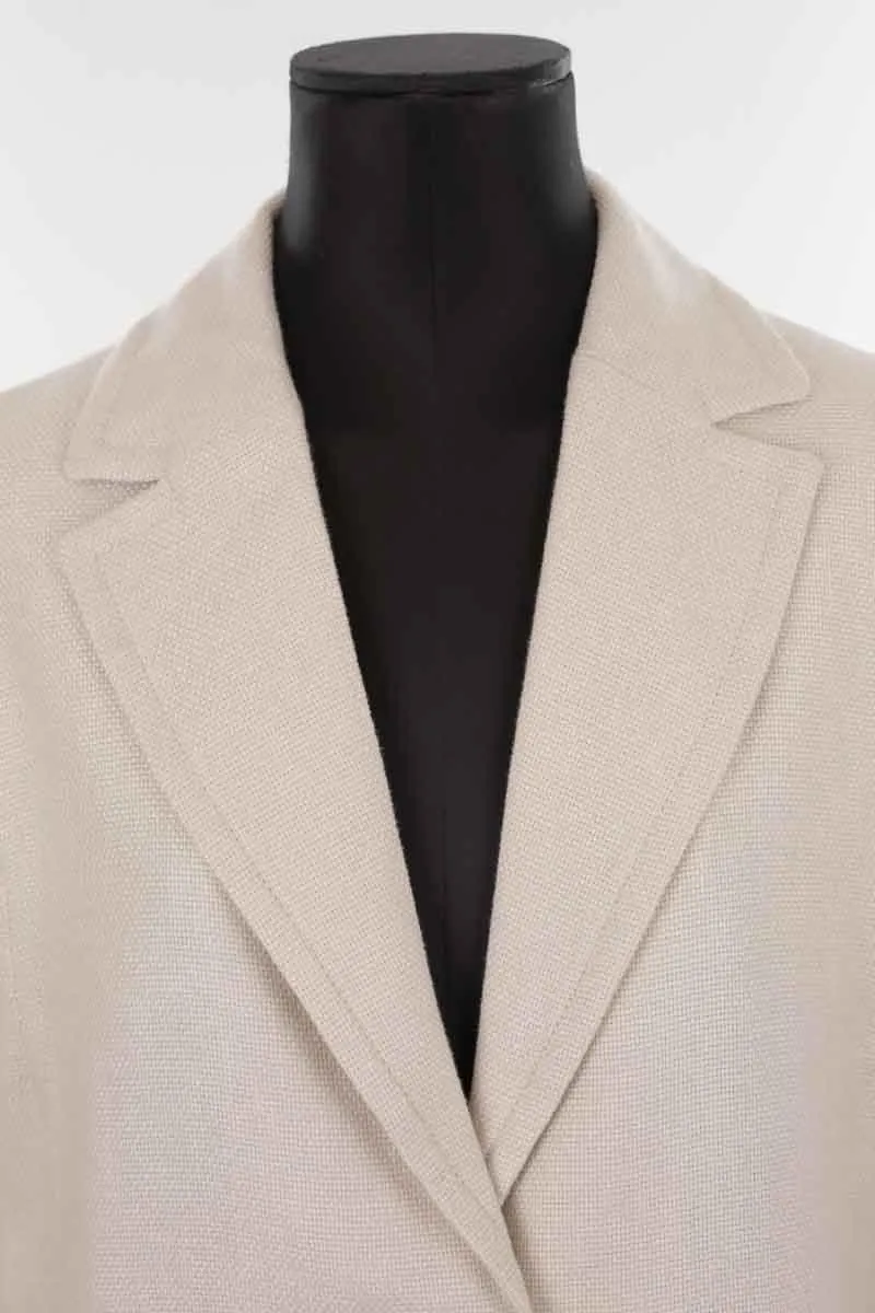 Veste en lin Max Mara ecru. Matière principale lin. Taille 42.