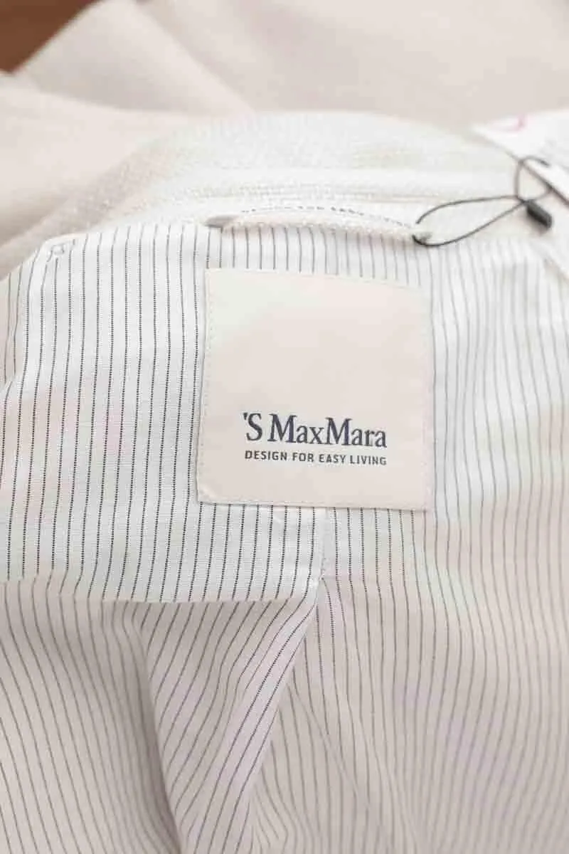 Veste en lin Max Mara ecru. Matière principale lin. Taille 42.