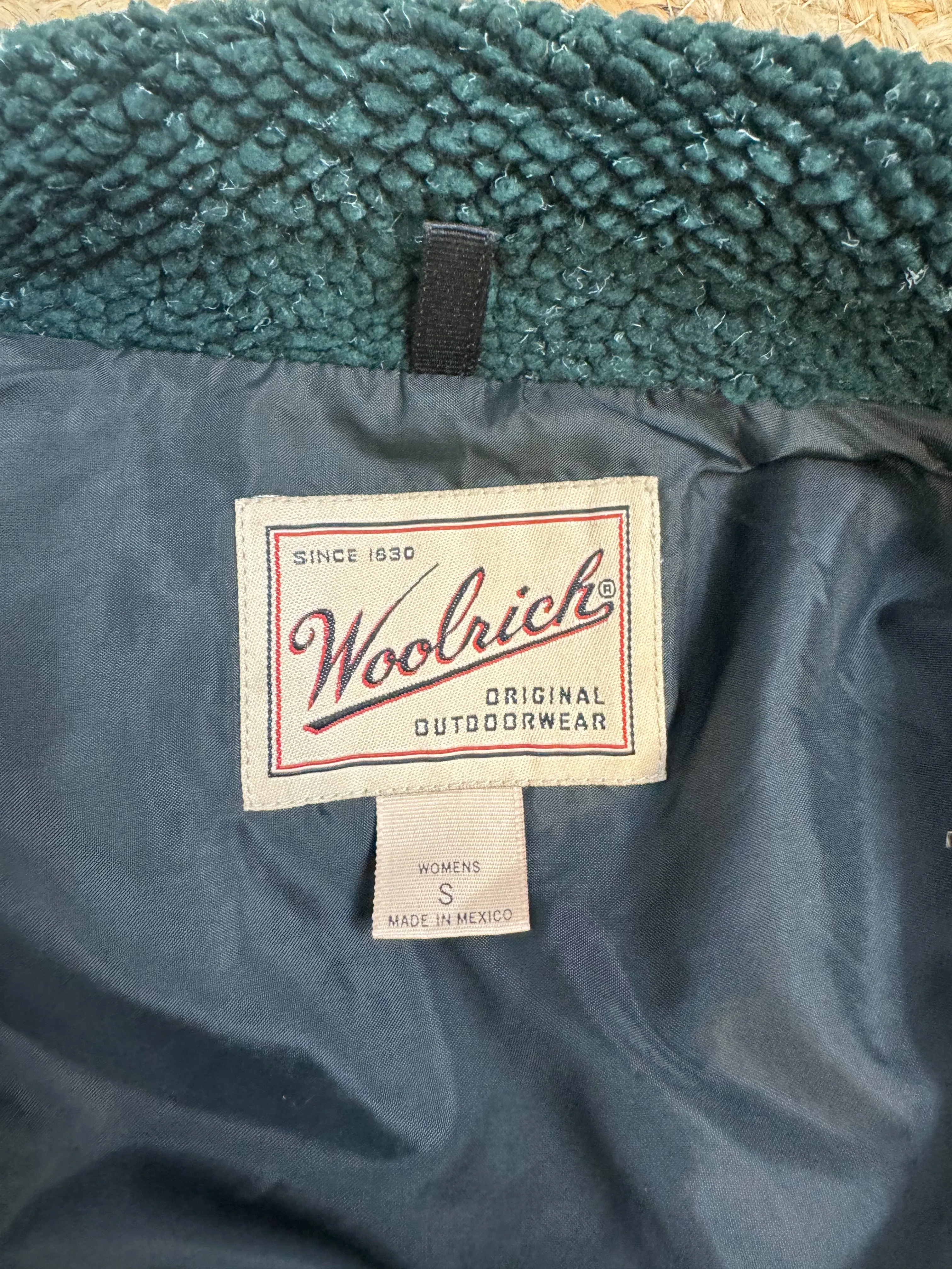 Veste polaire vert foncé vintage WOOLRICH (S) unisex