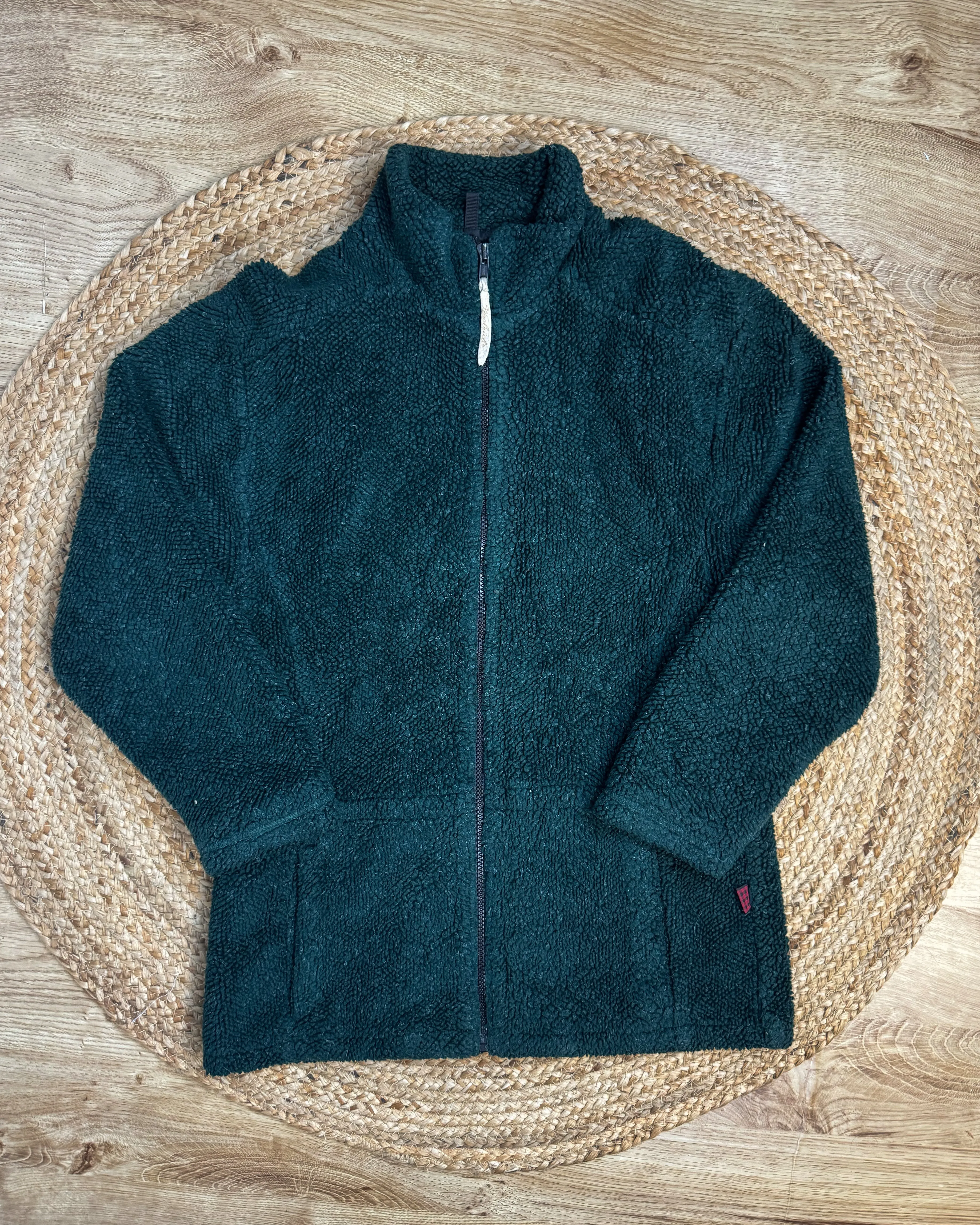 Veste polaire vert foncé vintage WOOLRICH (S) unisex