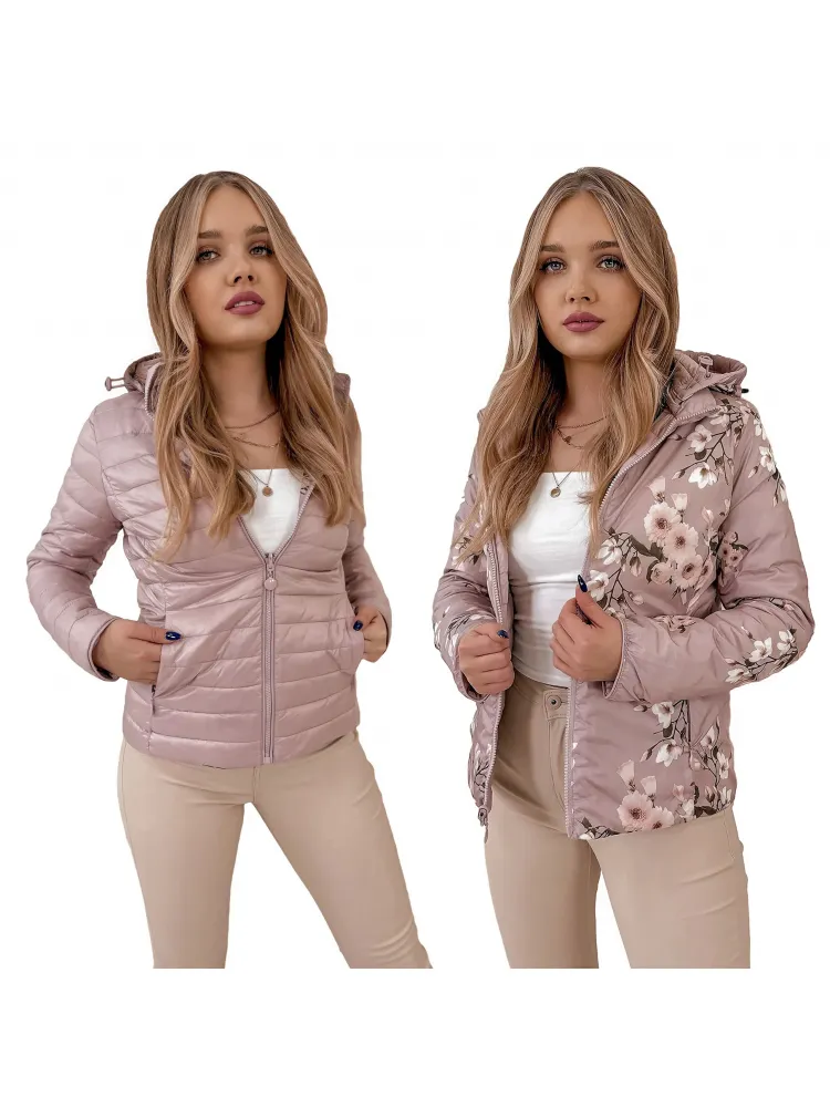 VESTE RÉVERSIBLE LEBO ROSE POUDRE