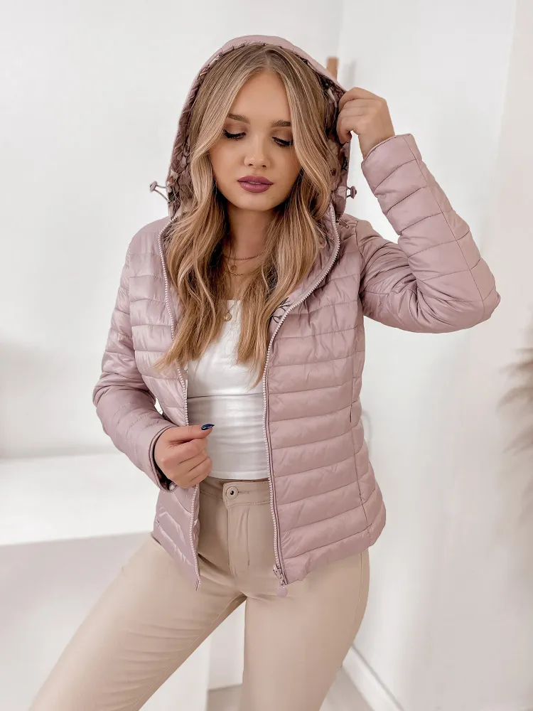 VESTE RÉVERSIBLE LEBO ROSE POUDRE